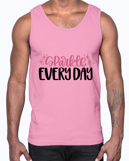 Sparkle Every Day Style 21#-makeup Cotton Tank