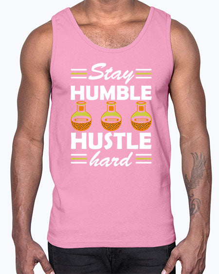 StayhumblehustlehardScience tshirt design Sciencetshirtdesign 24#- general science- Cotton Tank