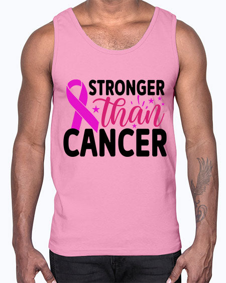 Stronger Than Cancer 6#- breast cancer- Cotton Tank
