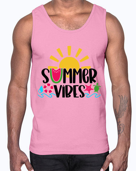Summer Vibes Style 19#- summer- Cotton Tank