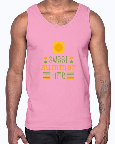 Sweet summer time 4#- summer- Cotton Tank