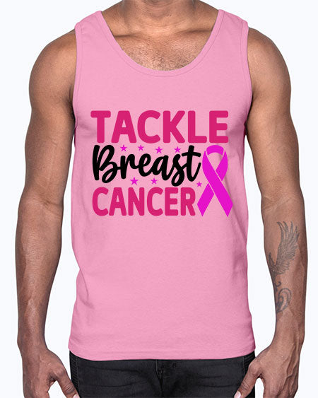 Tackle Breast Cancer 5#- breast cancer- Cotton Tank