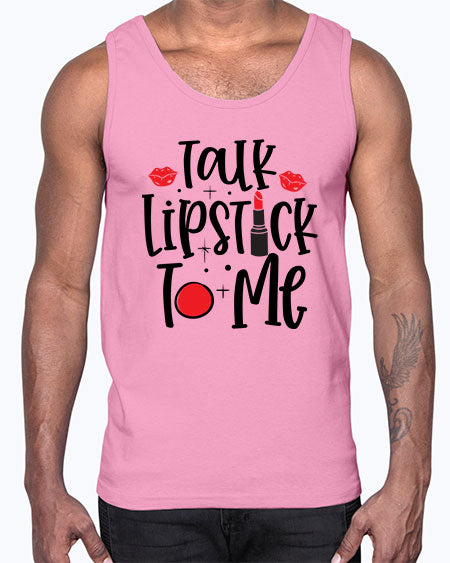 Talk Lipstick To Me Style 218#-makeup Cotton Tank