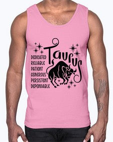 Taurus 486#- taurus- Cotton Tank