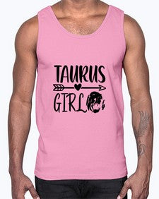 Taurus girl 498#- taurus- Cotton Tank