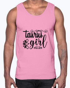 Taurus girl 499#- taurus- Cotton Tank