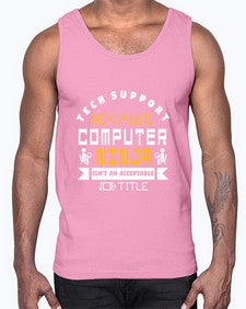 Tech Support because computer ninna is not a job title 14#- computer- Cotton Tank