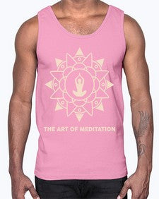 The Art of Meditation 543#- yoga- Cotton Tank