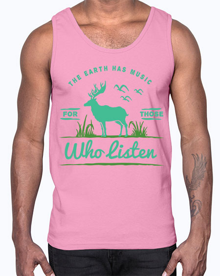 The Earth Has Music 15#- nature- Cotton Tank
