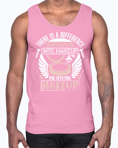 There is a difference between falling into makeup and applying makeup Style 178#-makeup Cotton Tank
