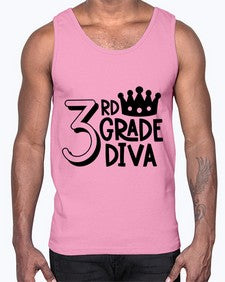 Third Grade Diva 953#- third grade- Cotton Tank