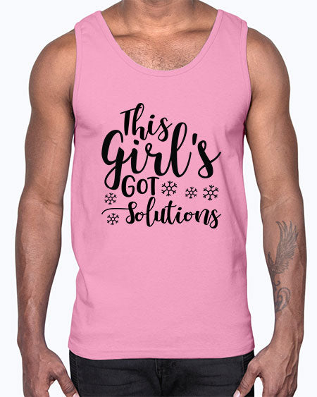 This Girl s Got Solutions 17#- general science- Cotton Tank