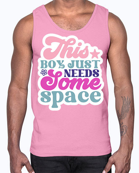 This boy just needs some space 6#- space- Cotton Tank