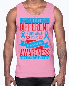 To become different from what we are we must have some awareness of what we are Style 11#- Self awareness- Cotton Tank