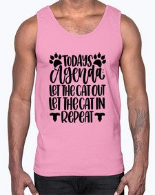 Todays Agenda Let Style 107#- cats- Cotton Tank