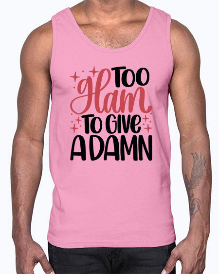 Too Glam To Give A Damn Style 9#-makeup Cotton Tank