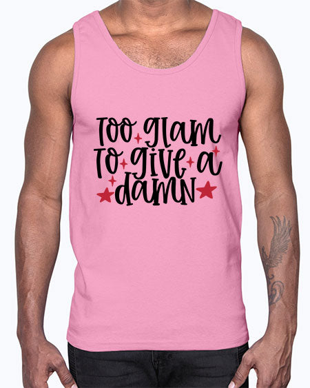 Too glam to give a damn design Style 215#-makeup Cotton Tank