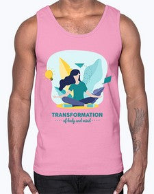 Transformation of Body and Mind 587#- yoga- Cotton Tank