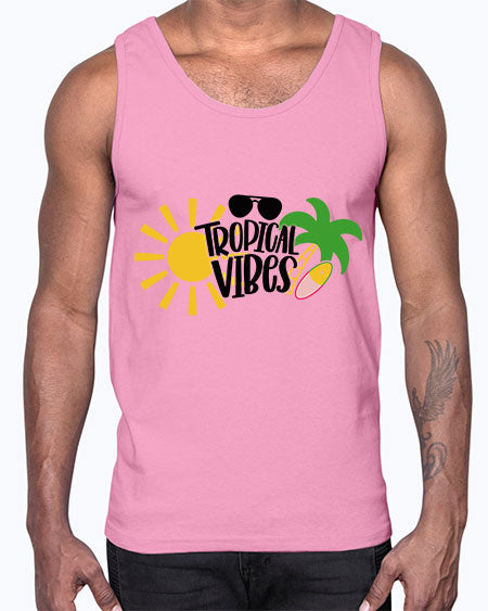 Tropical Vibes Style 9#- summer- Cotton Tank