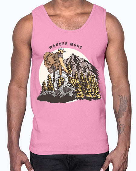 Wander More 3#- nature- Cotton Tank