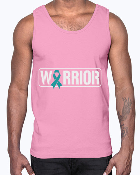 Warrior PTSD Awareness Teal Military 2#- PTSD- Cotton Tank