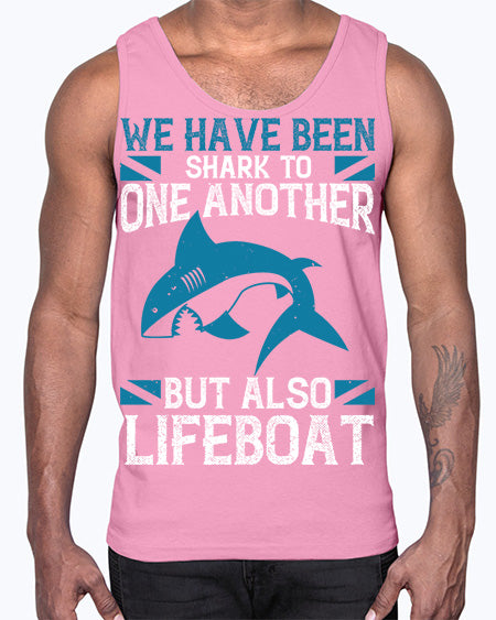 We have been shark to one another but also lifeboat Style 6#- shark-fish- Cotton Tank