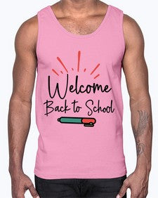 Welcome Back to School 994#- last day of school- Cotton Tank