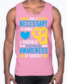 What is necessary to change a person is to change his awareness of himself Style 8#- Self awareness- Cotton Tank