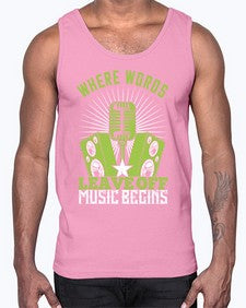 Where words leave off music begins 45#- dance2- Cotton Tank