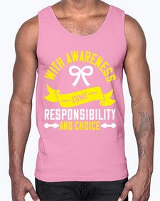 With awareness come responsibility and choice Style 5#- Self awareness- Cotton Tank