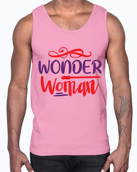 Wonder Woman 156#-  fashion- Cotton Tank