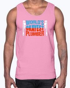Worlds okayest plumber1665#- plumber- Cotton Tank