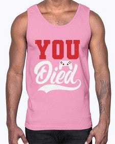 YOU DIED 56#- video games- Cotton Tank