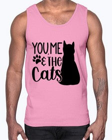 You Me The Cat Style 110#- cats- Cotton Tank