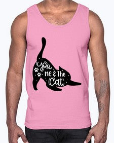 You Me The Cat Style 111#- cats- Cotton Tank