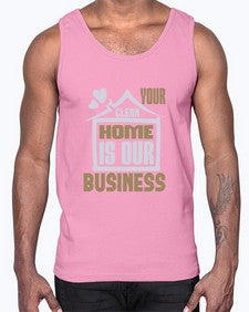 Your clean home is our Business Style 491#- cleaner- Cotton Tank