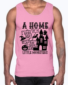 a home of a were wolf witch and their little monsters 53#- witch- Cotton Tank