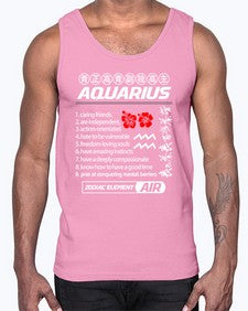 aquarius 85#- aquarius- Cotton Tank