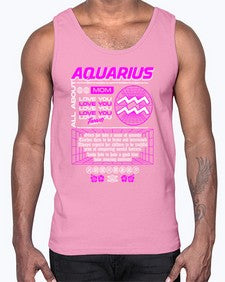 aquarius 86#- aquarius- Cotton Tank