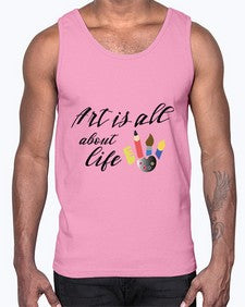 art is life 241#- art pop art- Cotton Tank
