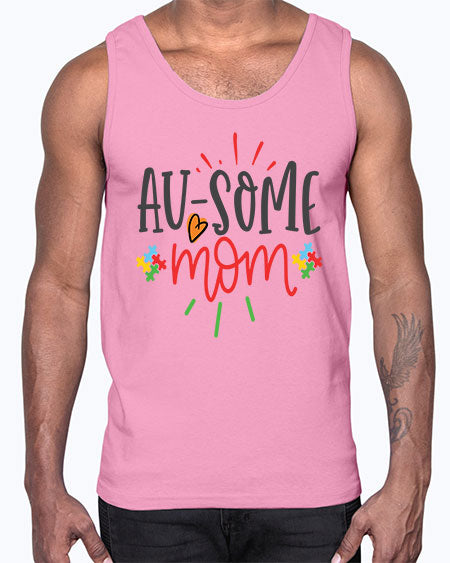 ausome mom Style 4#- autism- Cotton Tank