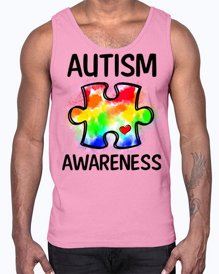 autism awareness- autism- Cotton Tank