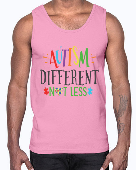 autism different not less Style 5#- autism- Cotton Tank