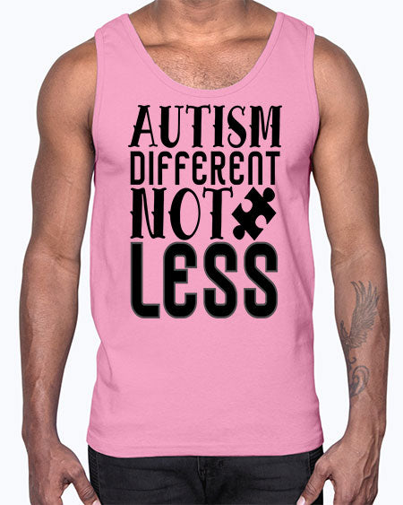 autism different not less Style 6#- autism- Cotton Tank