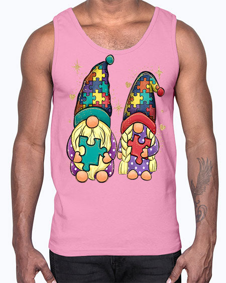 autism gnomes- autism- Cotton Tank