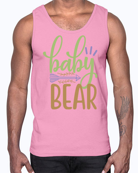 baby bear 9#- bears - animals- Cotton Tank