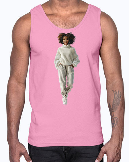 beautiful girl 13#-  fashion- Cotton Tank