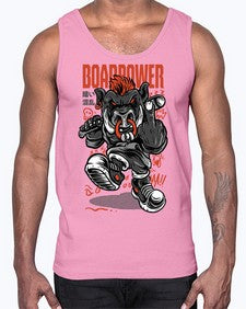 boar power 266#- art pop art- Cotton Tank