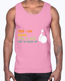 bowl like a girl try 274#- bowling- Cotton Tank