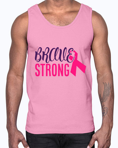 brave strong Style 15#- breast cancer- Cotton Tank